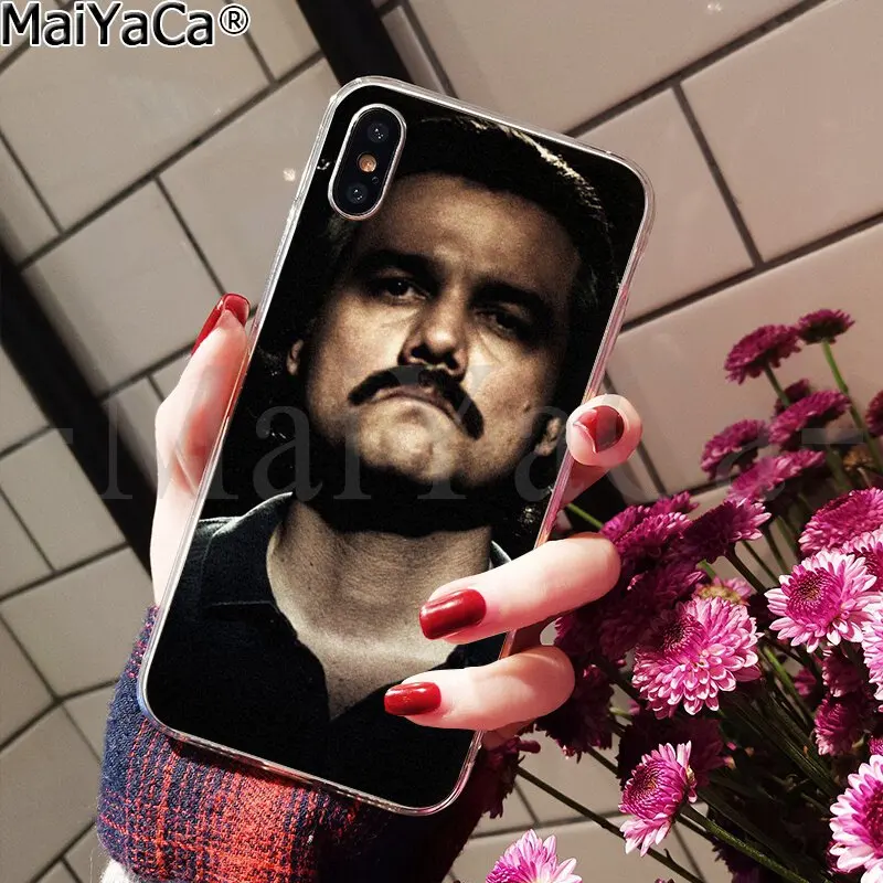 MaiYaCa Narcos ТВ серия Пабло Эскобар Coque Оболочка Чехол для телефона для Apple iPhone 8 7 6 6S Plus X XS MAX 5 5S SE XR крышка