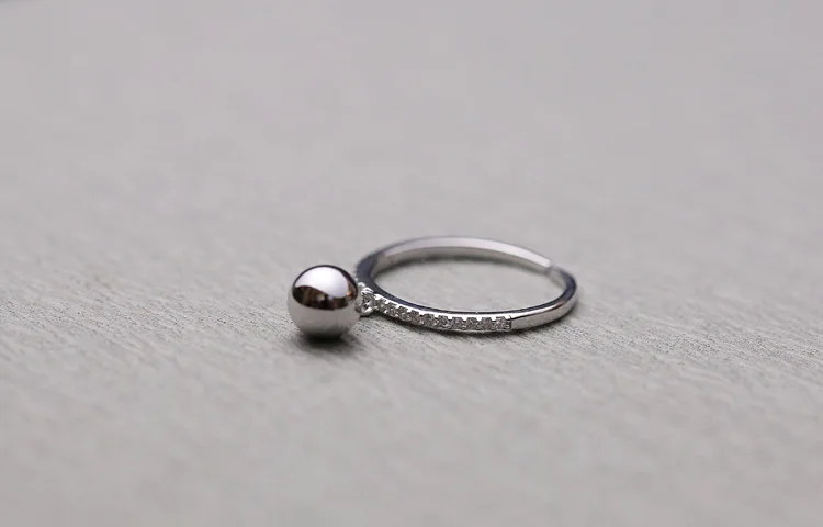 Женское вечерние ЦО из серебра 925 пробы с бусинами|ring spacer|ring ring festivalring nose |