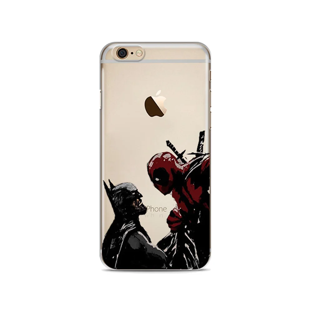 Super Cool Marvel Deadpool Soft silicone Phone Case Cover For iphone X XSMax XR 8 8Plus 7 7Plus 6 6S 6Plus 5 5S SE |