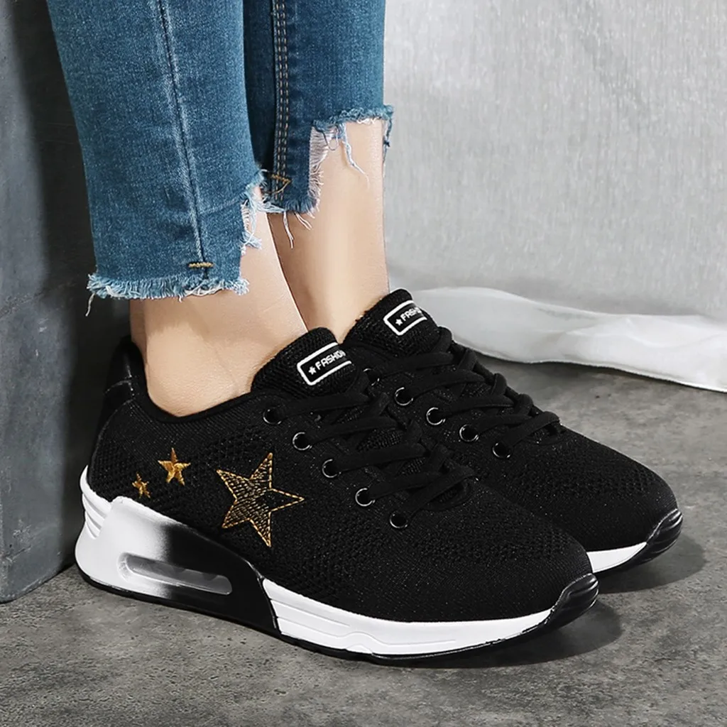 SAGACE/Женская Тканевая обувь Хлопковая повседневная без шнуровки со звездами для