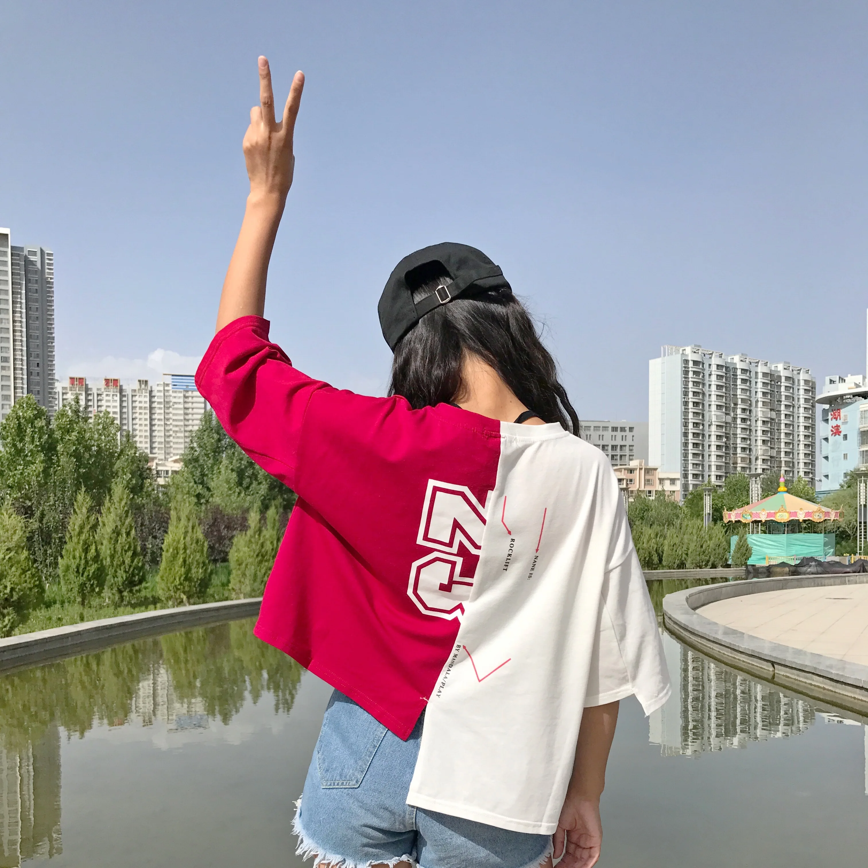 Новая модная брендовая летняя стильная женская одежда Ulzzang женские короткие