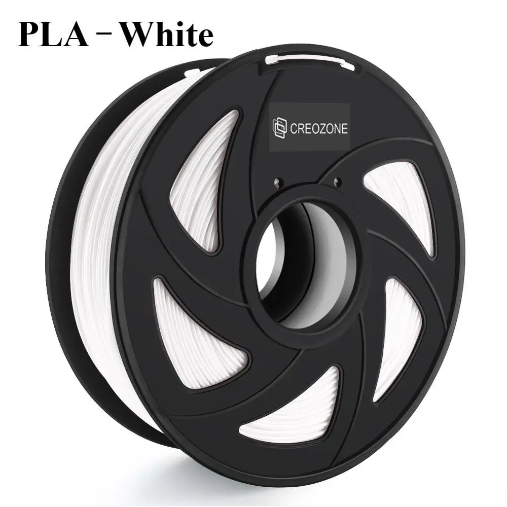PLA-White Нить для 3d принтера CREOZONE 1,75 мм 1 кг PLA ABS Нейлон Дерево TPU PETG Carbon ASA PP PC 3D пластиковая печатная нить из России - Цвет: PLA-White
