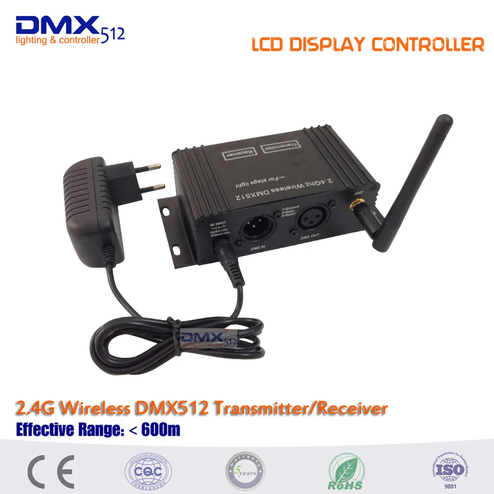 3 шт. беспроводной контроллер DMX512 с ЖК дисплеем и 12 беспроводных dmx