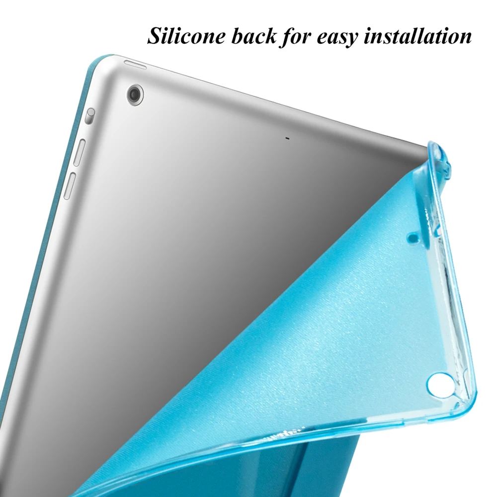 Для Ipad Mini 1 2 3 4 чехол Ультратонкий из искусственной кожи + блестящая силиконовая