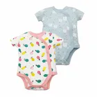 Боди для новорожденных, одежда с короткими рукавами для маленьких мальчиков и девочек, 2021 хлопок, комплекты для малышей от 0 до 24 месяцев, комбинезон