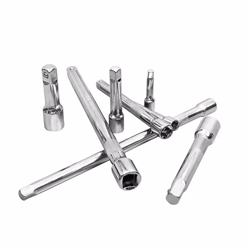 

1pc 1/2" 3/8" 1/4" Hexagonal Handle Square Head Sleeve Rod Wind Batch Electric Sleeve Connection Conversion Extension Rod