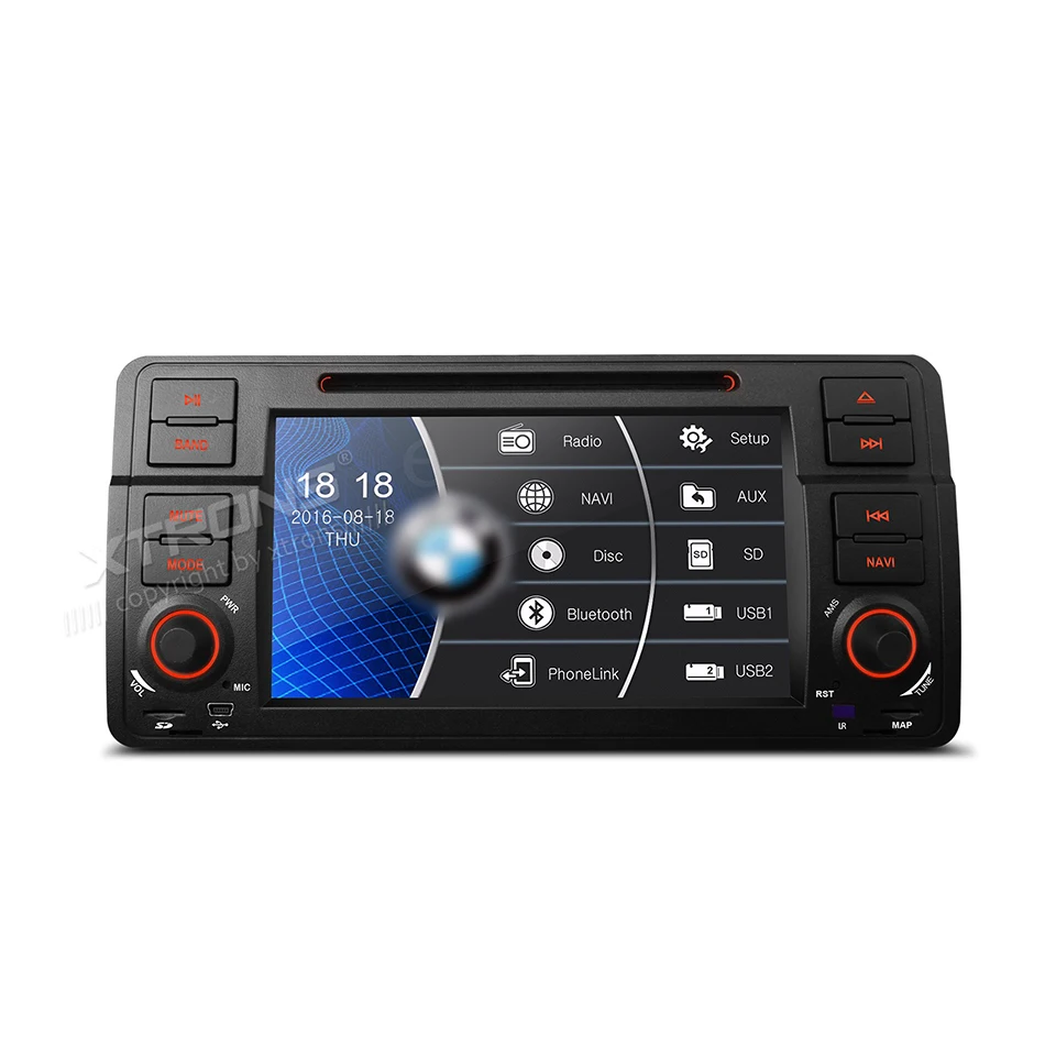 7 &quotодин 1 Din автомобильный DVD радио GPS Navi подходит для E46 320 325 Автомобильный видео