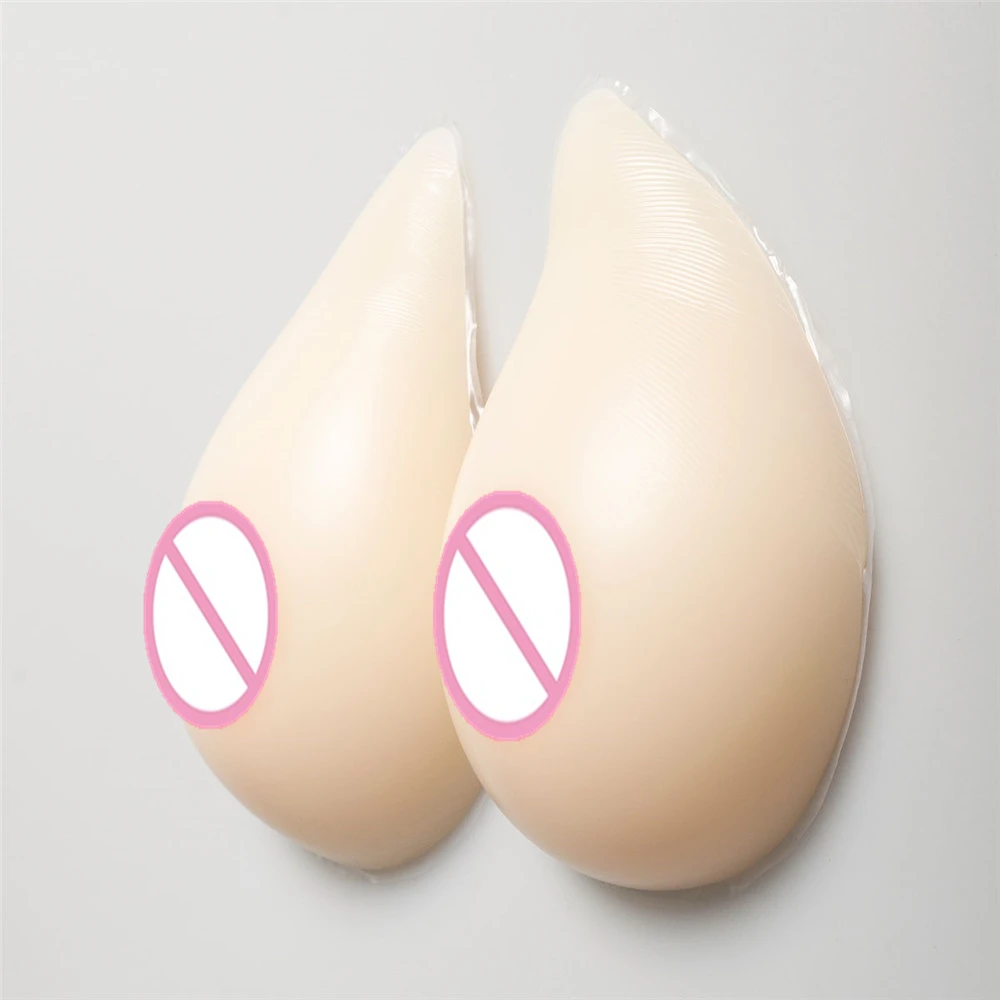 

High Quality Silicone Boobs 1000g/pair Mastectomy Asymmetrical Silicone Breast Forms Cosplay Realistic Fake Boobs