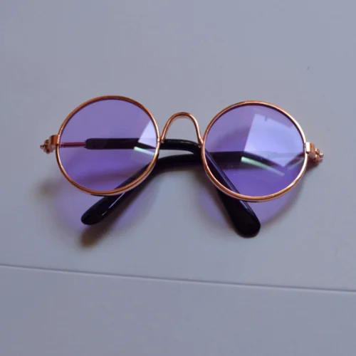 Gold frame purple Модные домашние солнцезащитные очки собака кот очки, аксессуары для домашних животных, красота очковая оптика, во время защиты щенков кошка очки тренд для домашних животных - Цвет: Gold frame purple