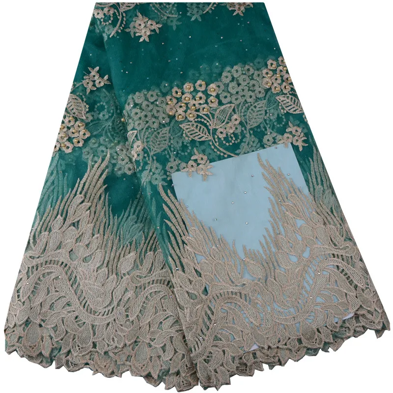 

Royal Purple New Design African Lace Fabrics High Quality French Lace Fabric For Party Dress Nigerian Beaded Lace Fabric A922