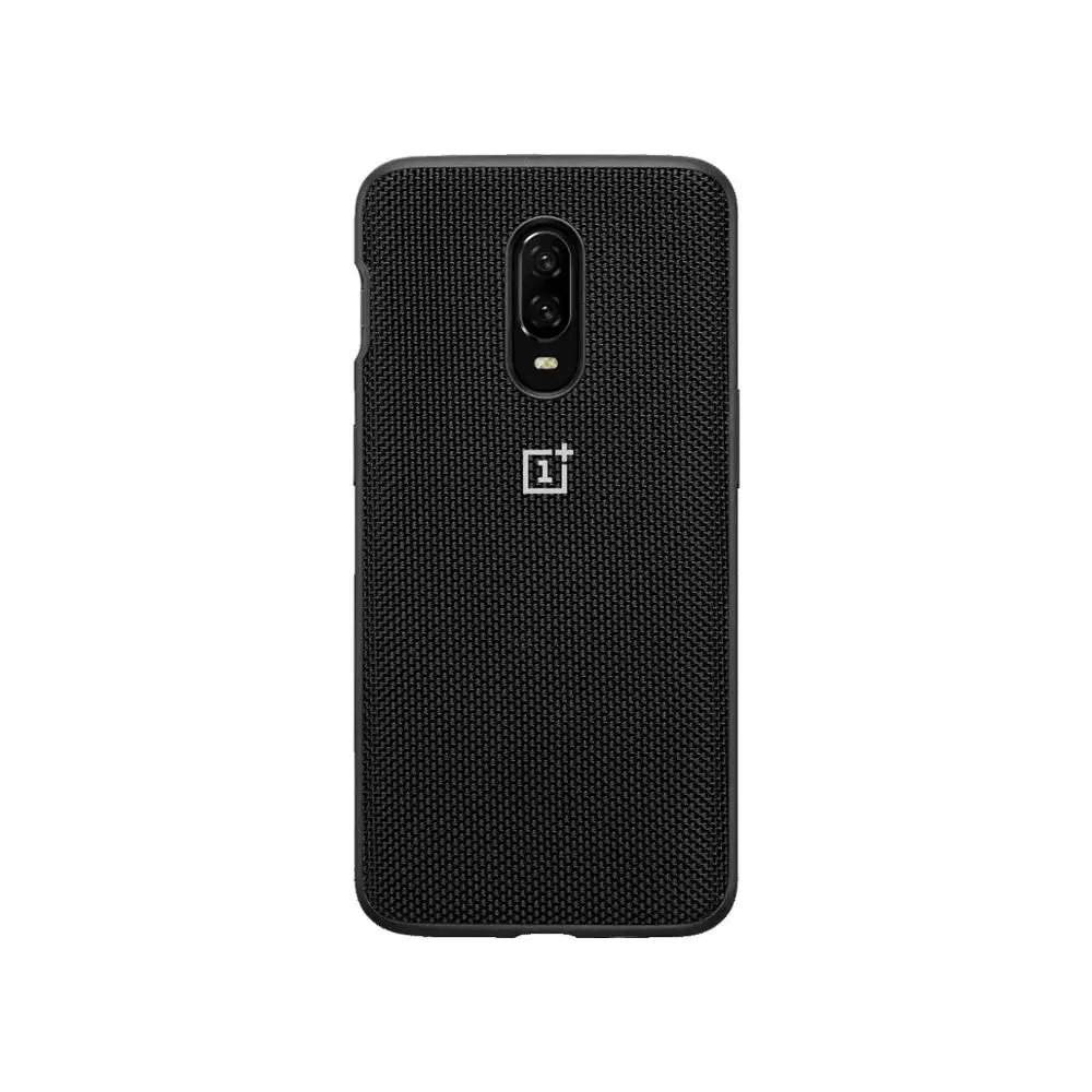 Bumper Nylon (Black) A6013 Официальный чехол для OnePlus 6t 1+ 6T OnePlus 6 на заказ силиконовый песчаник нейлон Karbon бампер кожаный откидной Чехол - Цвет: Bumper Nylon (Black)