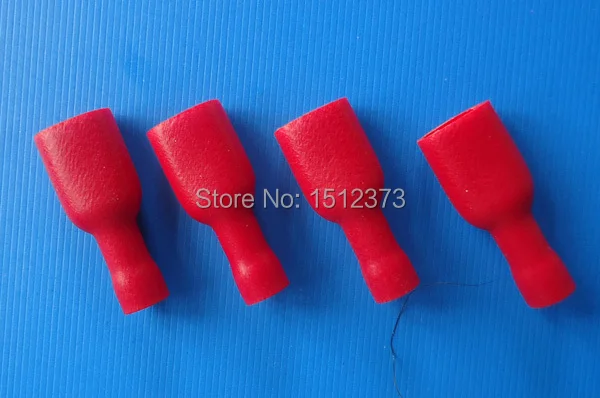 

100 piece/lot pre-insulating crimp terminal block full insulaitng female FDFD1-250 22-18AWG