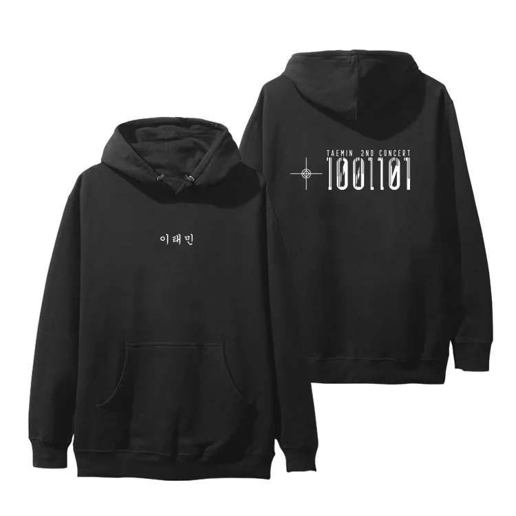 thin Shinee taemin концерт T1001101 же печать пуловер толстовки унисекс kpop k-pop моды флис/тонкие Свободные Толстовка - Цвет: thin