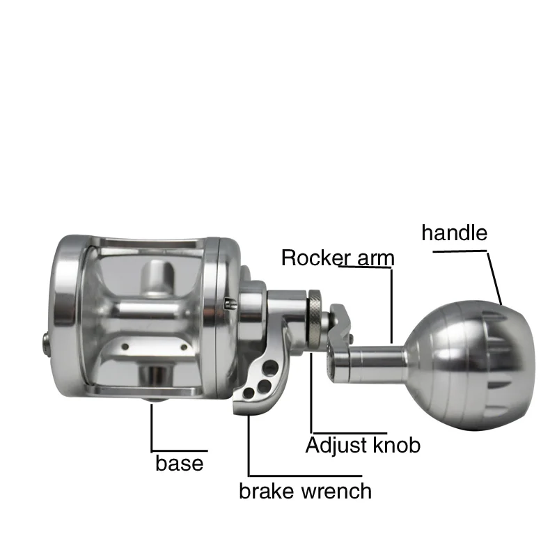 Topline Saltwater Fishing trolling Reel TC500R/L 6.3:1 Ratio Sea Boat Max Drag 25-30kg Jigging Reel