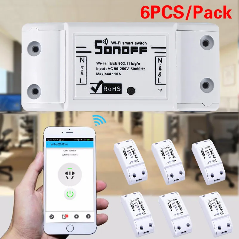 Беспроводной Wi Fi переключатель SONOFF Basic дистанционное управление Модуль