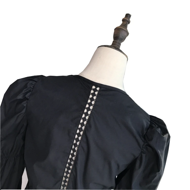 ALPHALMODA Женская Осенняя рубашка в полоску с v-образным вырезом и длинными рукавами