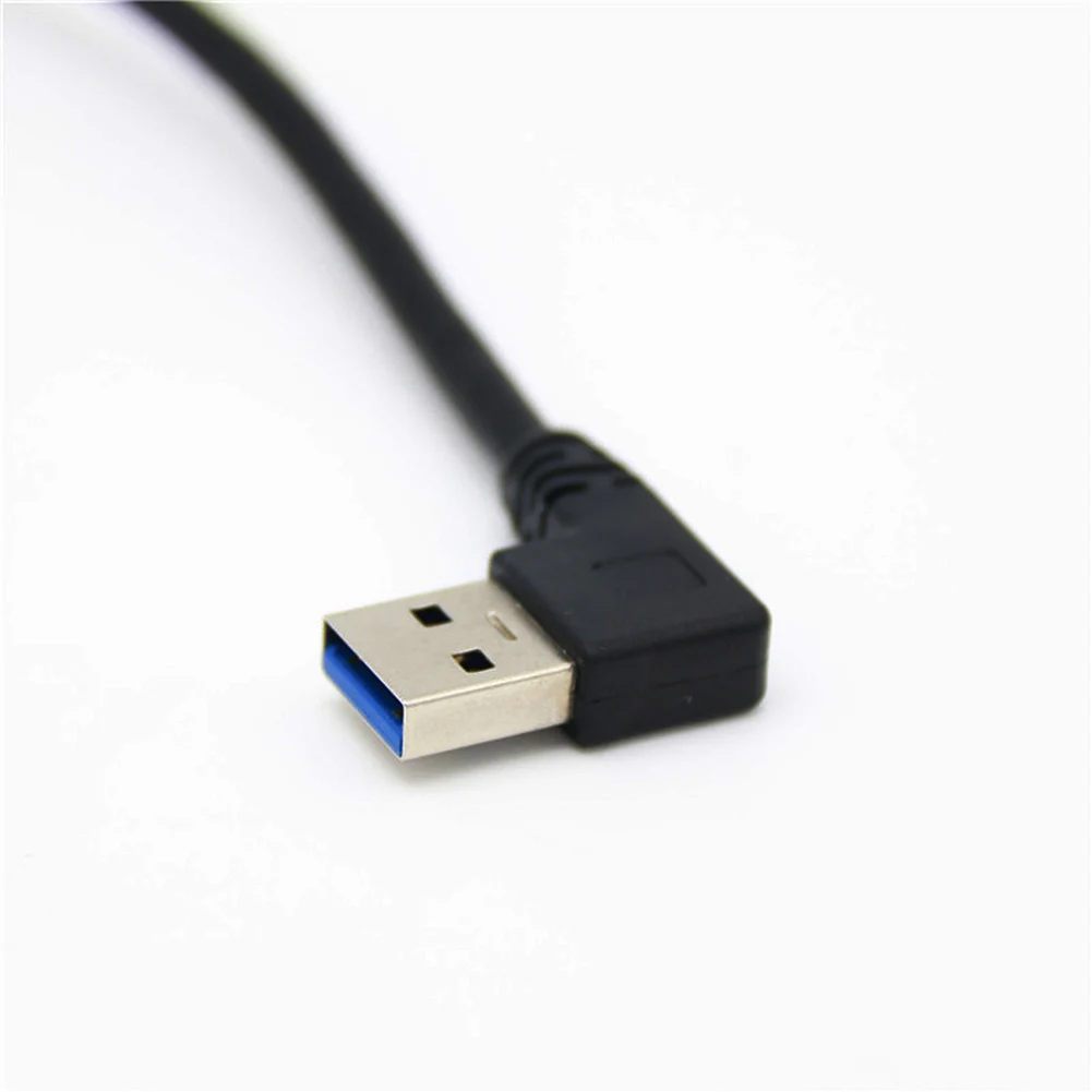 Right Angle 90 Degree USB 3.0 Extension CableMale to Female Super Speed 5Gbps Data Charging Cables | Компьютеры и офис