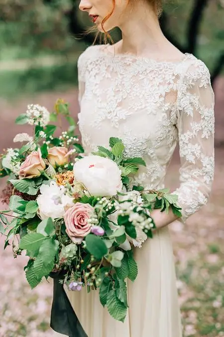 

Fashion Boat Neck A Line Three Quater Sleeves Long Wedding Dresses 2019 Appliques Backless Floor Length Wedding Gowns HFY30502