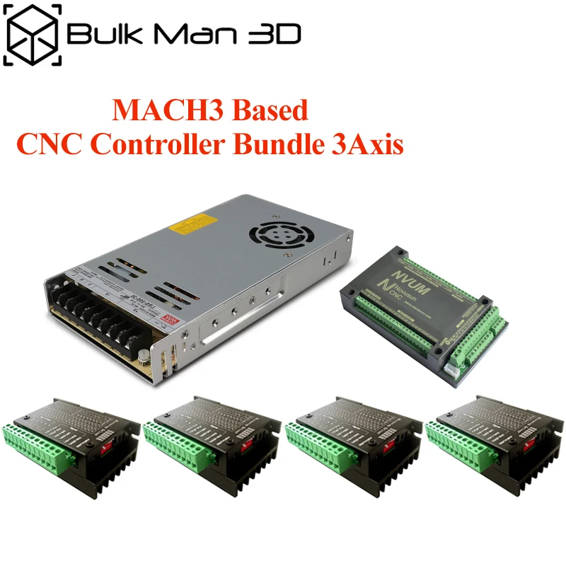 

3 Axis CNC Controller Bundle,CNC Router Kit,TB6600 Stepper Motor Driver kit for OX CNC,Workbee and other CNC machine