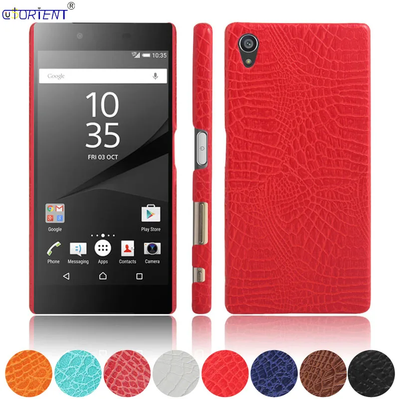 Для Sony Xperia Z5 Premium чехол бампер из крокодиловой кожи E6883 E6833 E6853 Жесткий ПК ультра