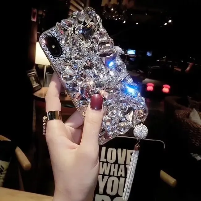 For iphone 11 Pro Max X XS XR XSMAX Case New Luxury Crystal 7 7plus 8 8plus 6 6S plus Cover Lovely Coque |