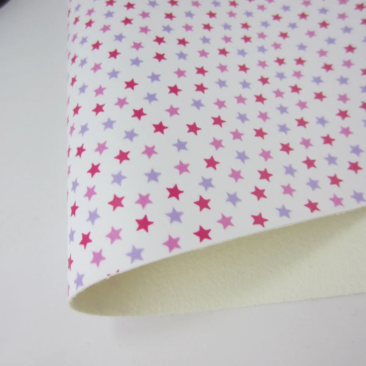 Stars Printed Faux Leather stars dots plaid For DIY bows Accessories crafts projects A4 Sheet 8"x11.8" PR010