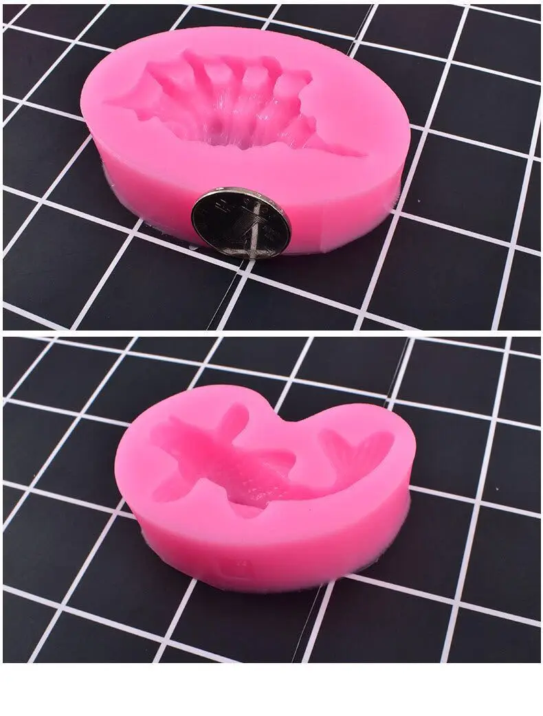 5 шт. УФ-силиконовая полимерная форма для раковины морской звезды DIY ювелирные