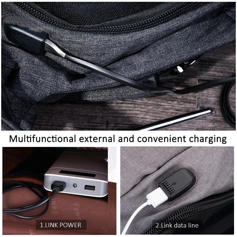 FRN 30L крутой городской рюкзак сумка для мужчин большой емкости USB Оксфорд