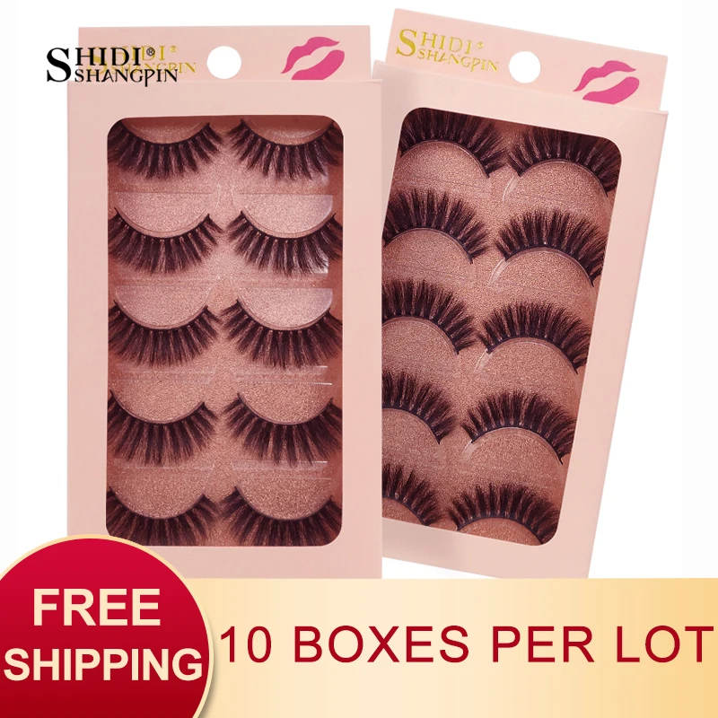 50 пар оптовая продажа ресницы накладные натуральные длинные 3d норковые