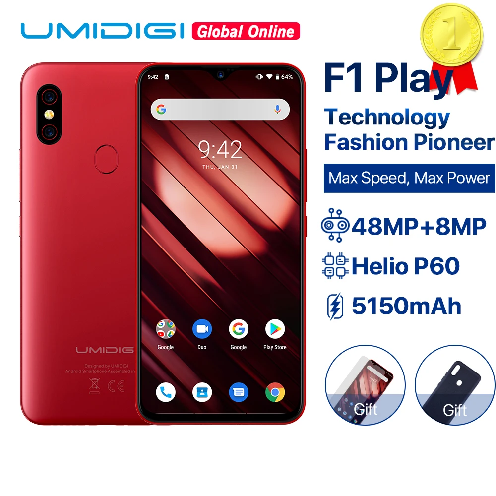 Смартфон UMIDIGI F1 Play 6+64 ГБ (глобальная версия)|Смартфоны| | - Фото №1