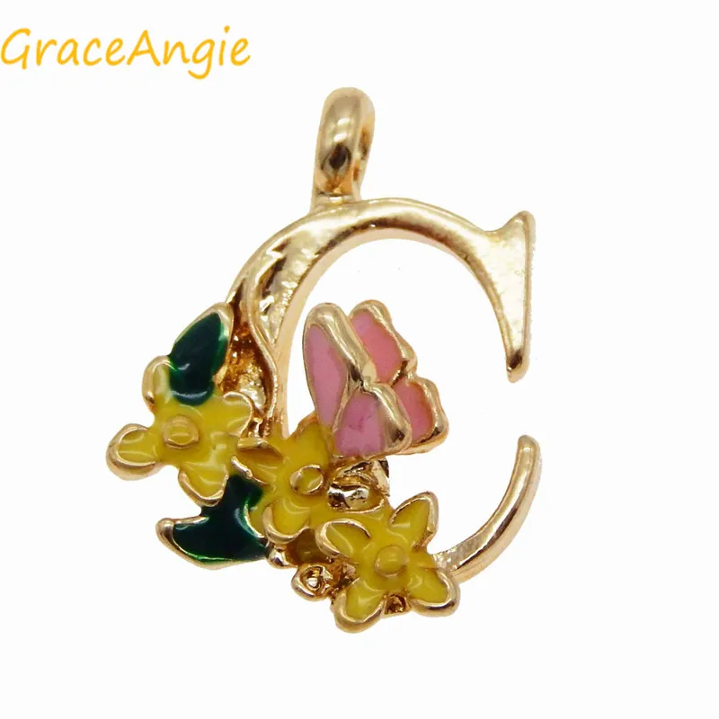 GraceAngie 26 шт./упак. A-Z Подвески с английскими буквами букв милый романтичный