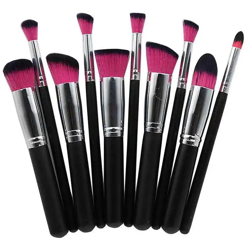 Профессиональный набор кистей для макияжа 10 шт. косметическая пудра