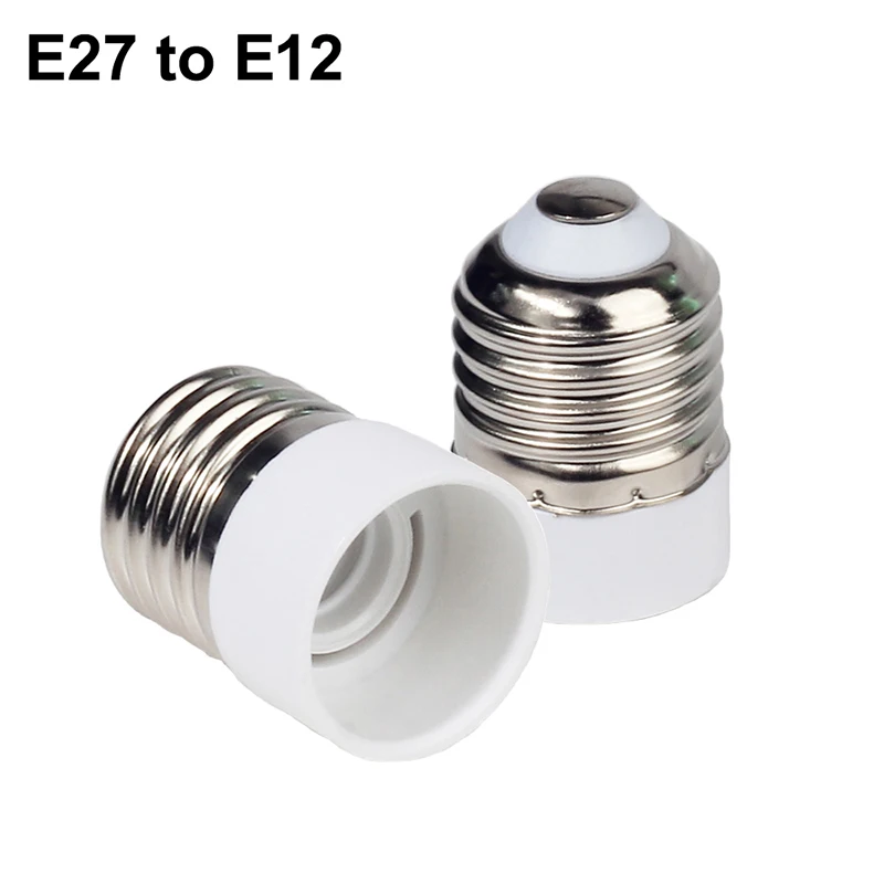 E27 to E12 Ламповый конвертер E27 штекер для E12 E14 E40 B22 MR16 G4 G9 GU10 гнездо лампы Основание для лампочка внутреннего освещения Расширенный адаптер - Цвет: E27 to E12