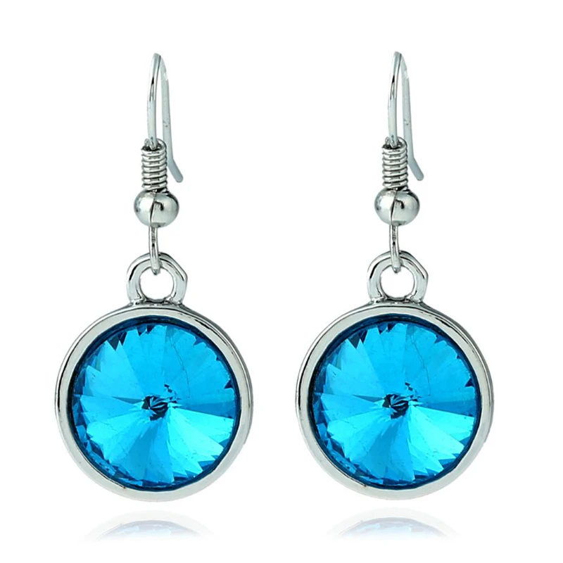 2019 новые винтажные круглые серьги со стразами простые классические женские и