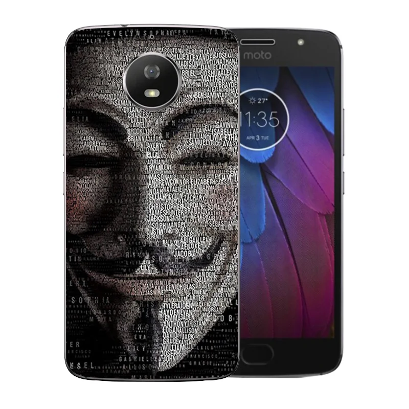 Чехлы для телефонов Motorola Moto G5s задняя крышка с крючком Прозрачный мягкий