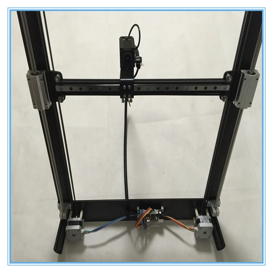 2016 новейший лазерный гравировальный станок DIY черный металлический корпус 500 мВт