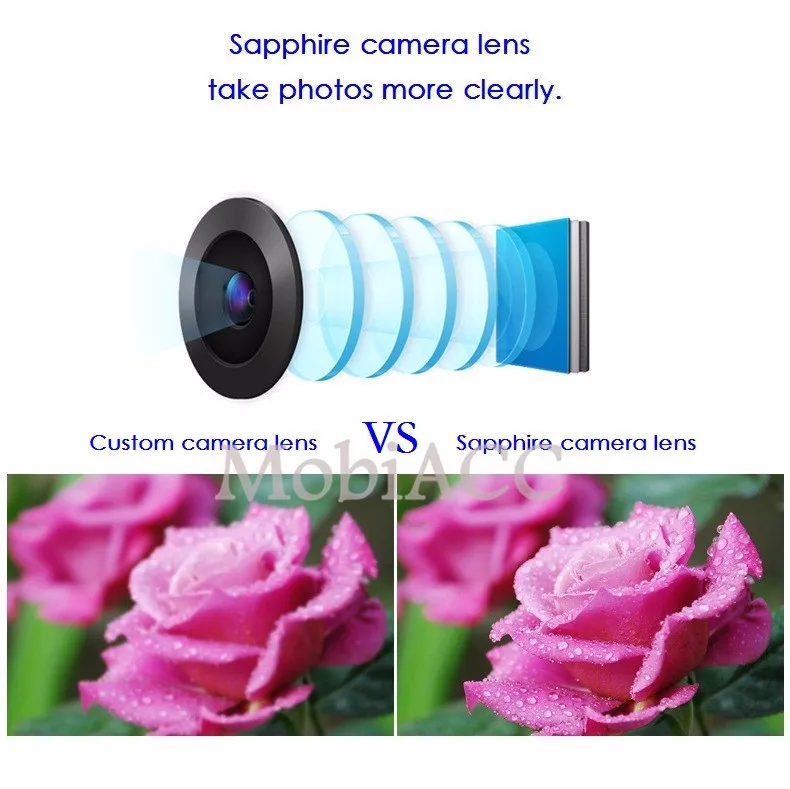 100% Оригинальные Объективы для фотоаппаратов iphone 6S Plus сзади сапфировое стекло