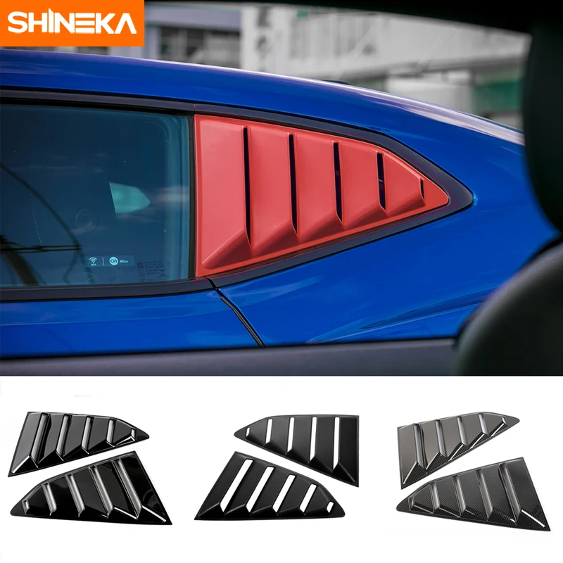 SHINEKA ABS автомобильный Стайлинг оконные жалюзи черные для Chevy Camaro 2017 +|car styling|styling