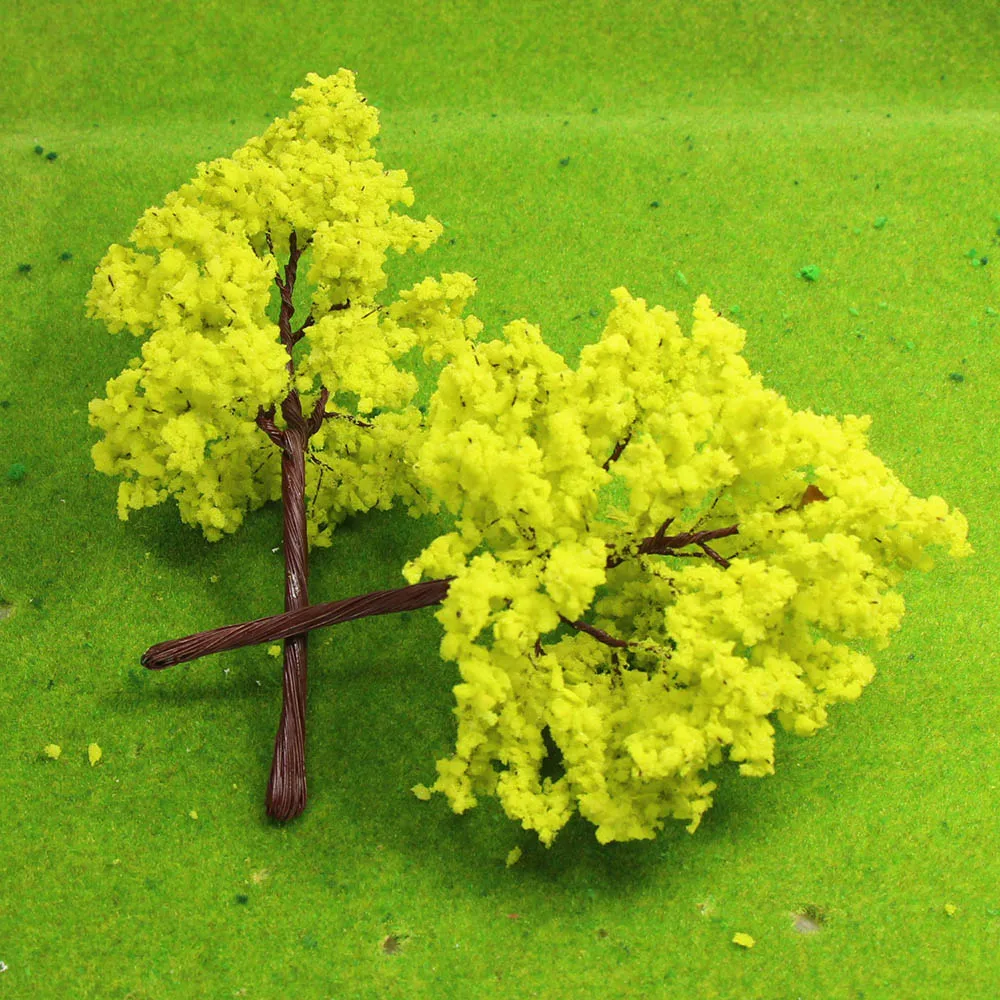 4 шт. Модельные деревья из железной проволоки G HO 16 см модельные железнодорожные деревья 16090 наборы миниатюр для террариумов строительные наборы 1:25-1:300 дерево на.