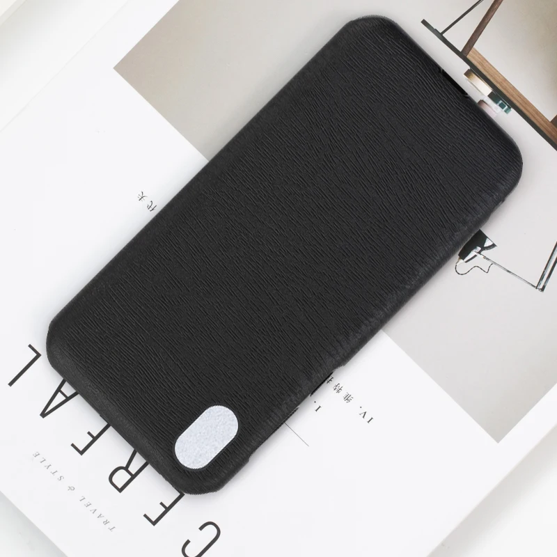 Чехол для телефона из искусственной кожи с деревянным лицевым покрытием Xiaomi Redmi 7A