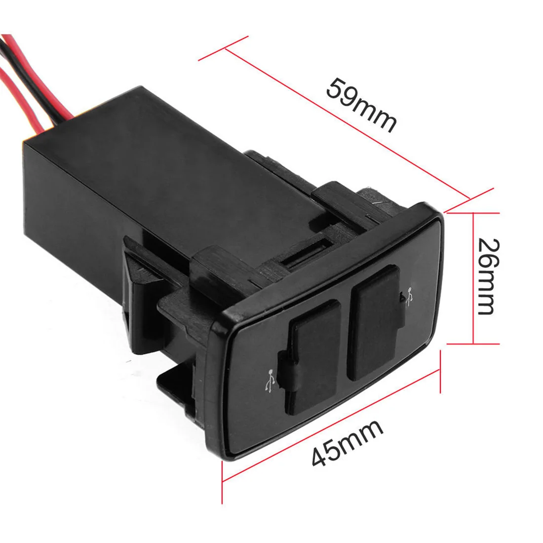 Автомобильное зарядное устройство для телефона 2 порта USB автомобильное адаптер