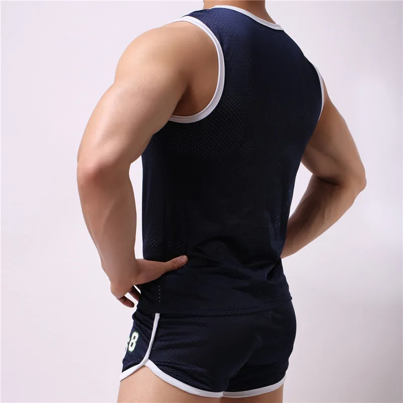 Мужской спортивный костюм футболка шорты и летний Повседневный брендовый |