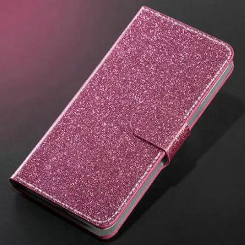 Rose red Dneilacc роскошный Модный сверкающий чехол для Xiaomi Redmi 4A 5A 4X 6A 6 Pro, чехол-книжка с бумажником, дизайнерский чехол для телефона - Цвет: Rose red