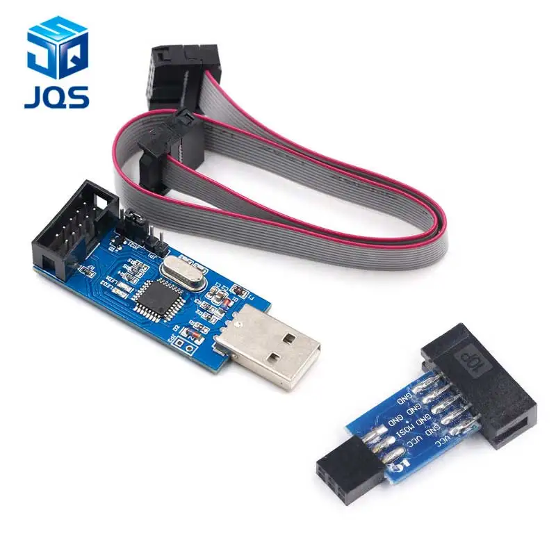 10Pin до 6 Pin плата адаптера+ USBASP USBISP AVR программист USB ATMEGA8 ATMEGA128 ATtiny/CAN/PWM 10Pin модуль провода