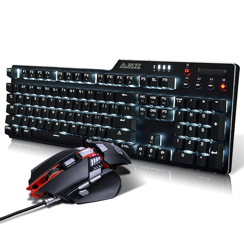 Ajazz AK35I + GTX 104 ключей anti ореолы 6 мультимедийных клавиш 32 бит игры чип обработки