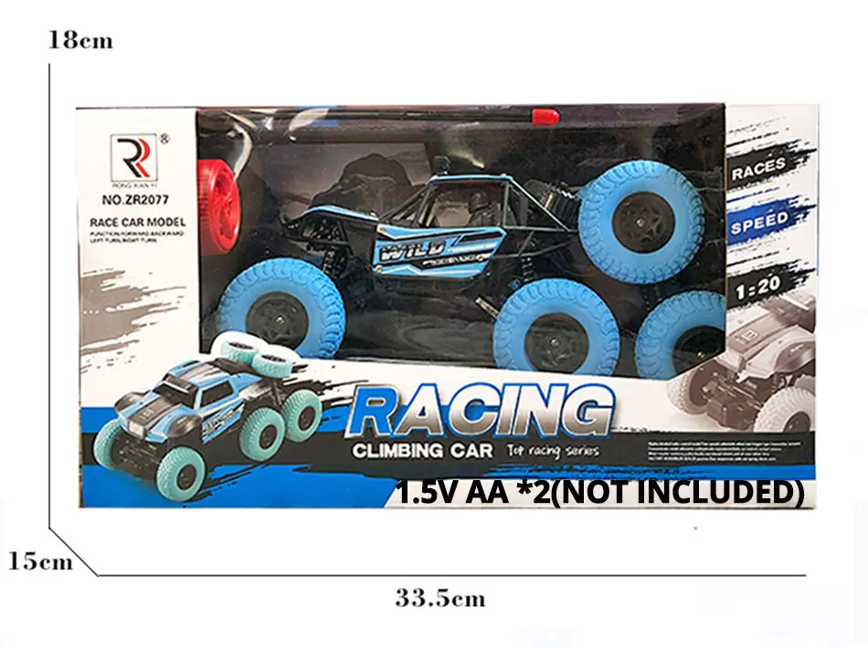 Дропшиппинг RC автомобиль 4WD 6 колес альпинистские автомобили электрический пульт дистанционного управления игрушка на радиоуправлении светодиодный привод внедорожный грузовик подарок