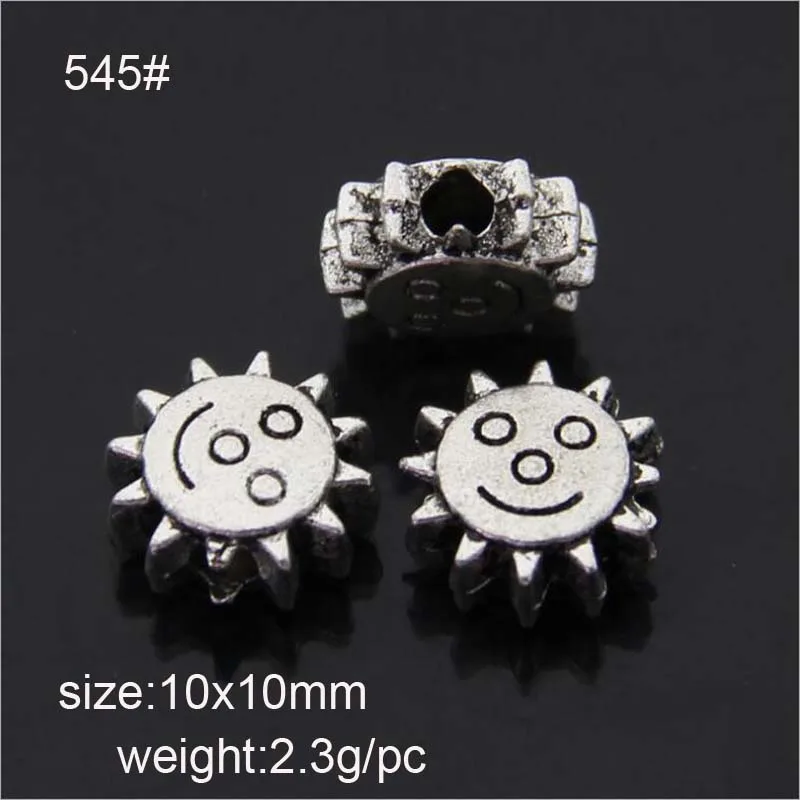 20 шт. античные бусины из сплава с покрытием Ailver 