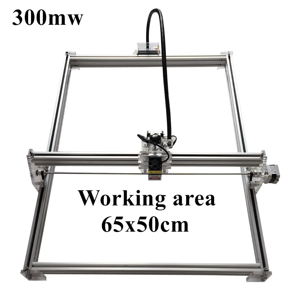

300mW Mini desktop DIY Laser engraving engraver cutting machine Laser Etcher CNC print image of 50 X 65 cm Laser Engraver
