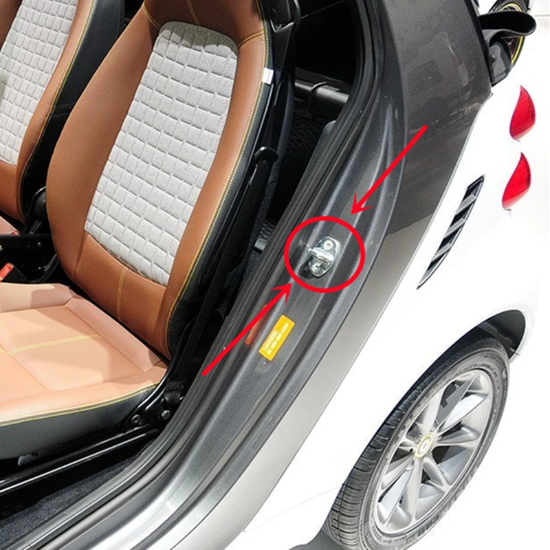2 шт. крышка дверного замка из нержавеющей стали для 2008- Smart 451fortwo декоративная Защитная крышка от ржавчины аксессуары для модификации автомобиля