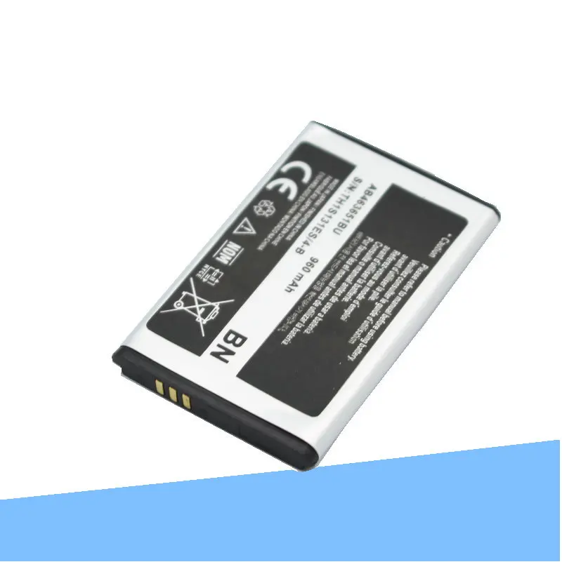 ISkyamS 1x960 мАч AB463651BU аккумулятор для Samsung S3650 S5600 S5610 S5630C S5560C C3370 C3200 C3518 F400 F408 F270 S5296 C3322 |